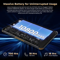 【World Premiere】HOTWAV R10 Pro Rugged Tablets 10800mAh 8GB+256GB OTG Charging Tablet For Field Exploration+Mountain Climbing