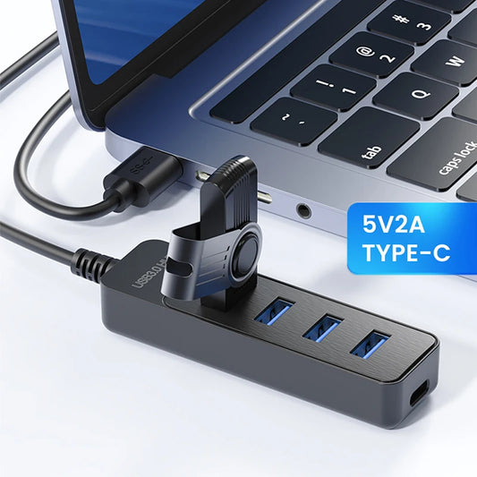 USB Type C 5Gbps High Speed USB 3.0 Hub 5 Ports For PC Computer Docking Station Adapter Splitter for Hard Drives Mouse Keyboard