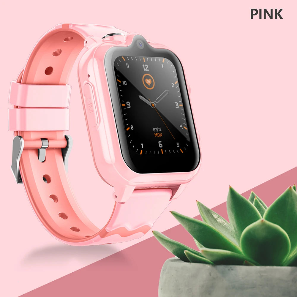 D35 4G Kids Smart Watch Video SIM ROM 8GB Call Phone Watch Monitor GPS SOS Location Monitor  Children Boy Girl Smartwatch Gifts