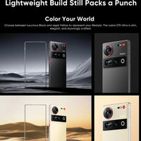 New Nubia Z70 Ultra Global Version 6.85"AMOLED 144Hz Screen Snapdragon 8 Elite Android 15 6150mAh Battery 80W Charging NFC  IP69