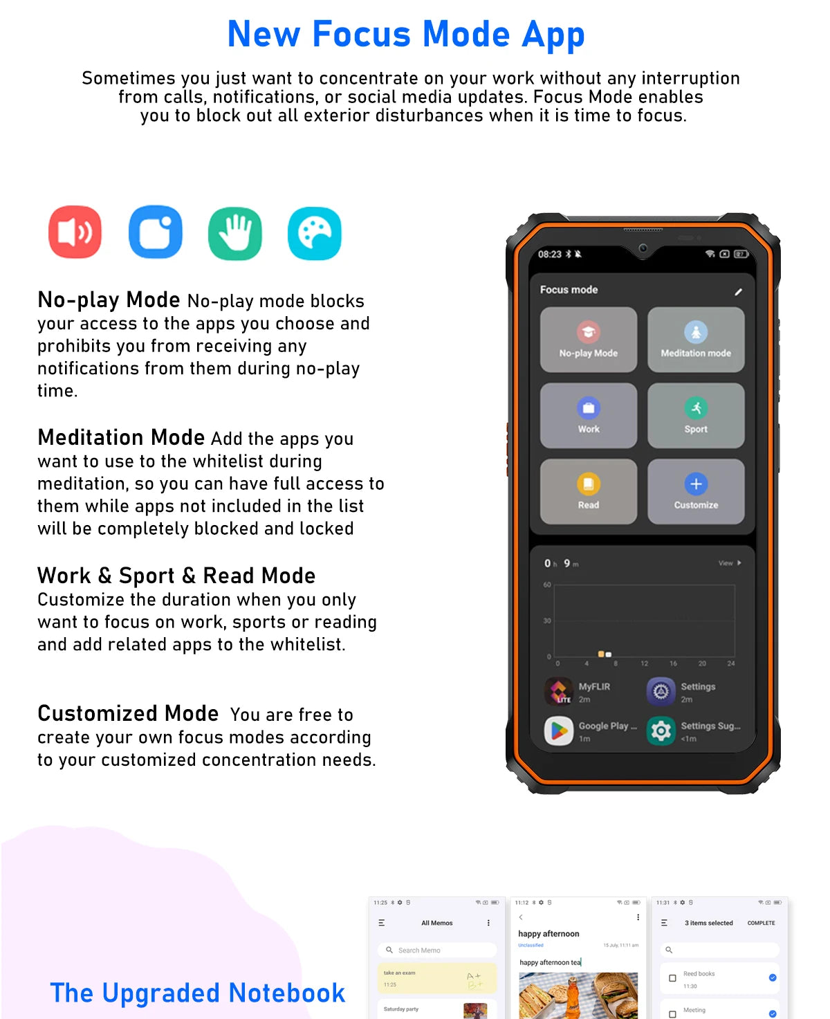 Blackview BV6200 Pro Rugged Phone Android 13 6.56'' Helio P35, 6GB+128GB Smartphone 13000mAh With 18W Fast Charge NFC Cell Phone