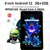 8 INCH Android 12 RAM 3GB+32GB ROM QP80 MTK8168 Tablet Quad Core IPS Screen Quad Core Rear 13.0MP WIFI Dual Camera