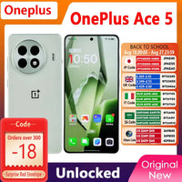 New OnePlus ACE 5 5G Smart Phone  Unlocked Snapdragon 8 Gen 3 6.78'' AMOLED Display Screen 80W SUPERVOOC Charge 6415mAh Battery