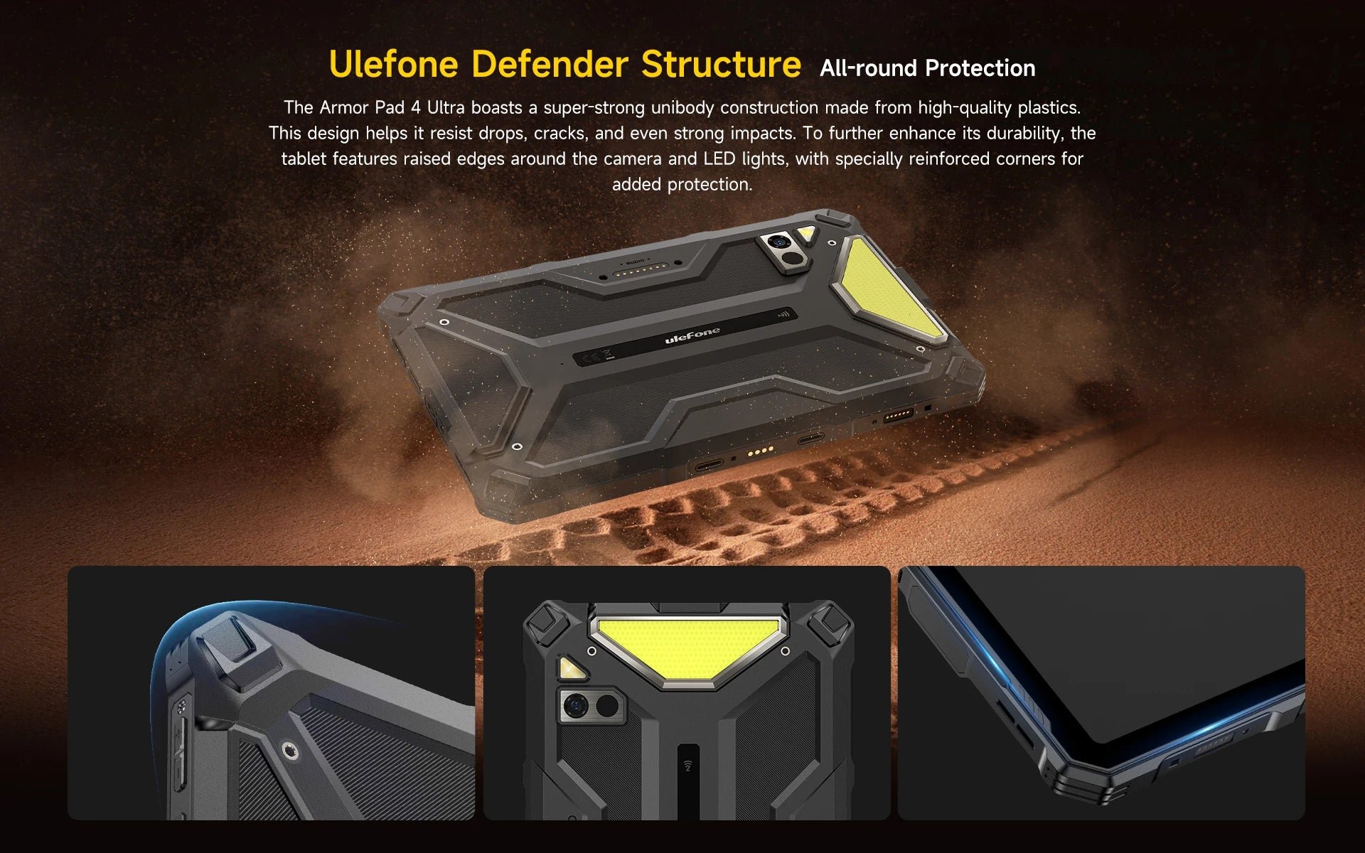 Ulefone Armor Pad 4 Ultra 5G Rugged Tablet  Thermal lmaging 10.36"2K Up to 16GB RAM 256GB ROM Android 14 11800mAh
