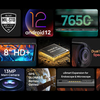 Ulefone Armor Pad Rugged Tablet 4GB RAM 64GB ROM 7650mAh 8.0'' HD+ Display 4G Android 12 Tablet Phone IP68/IP69K 13MP Camera