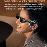 Smart Glasses with HD Camera 1200P Anti-shake Video Record Real-time Translation Object Recognition Bluetooth Call Smart Glasses