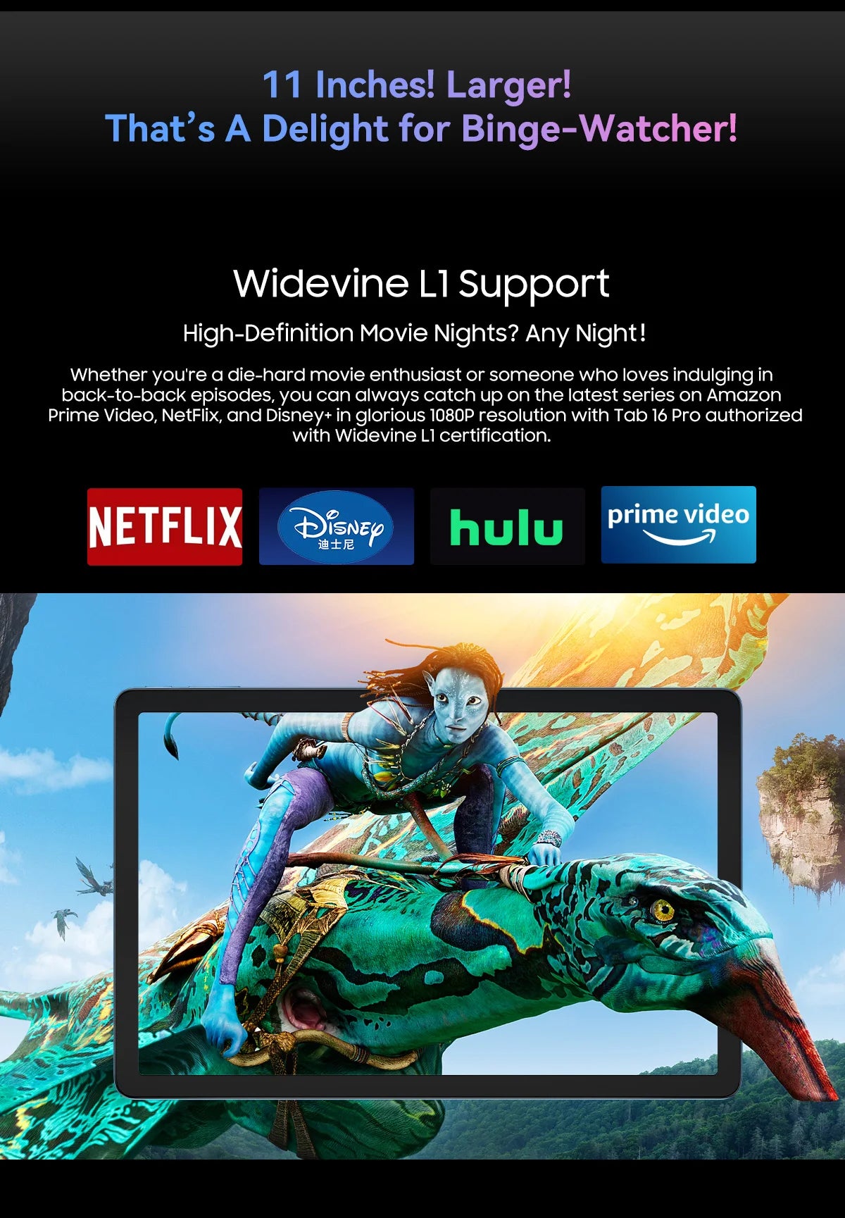 OSCAL Blackview Tab 16 Pro Tablet PC, T616 Octa Core, 11'' FHD+ Display 24GB(8+16) RAM 256GB ROM 7700mAh 4G Android 14 Tablets