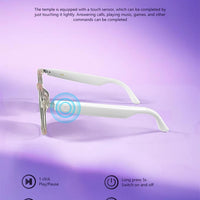 GS03 Smart Glasses for Men BT Sunglasses Earphone Outdoor Sports UV400 Polarized Anti Blue Light Lens IPX5 Intelligent Glass