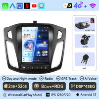 Android 13 Car Radio for Ford Focus Mk3 2011-2017 Multimedia Player 2Din Navigation Carplay Head Unit Stereo 9.7" Speakers Audio