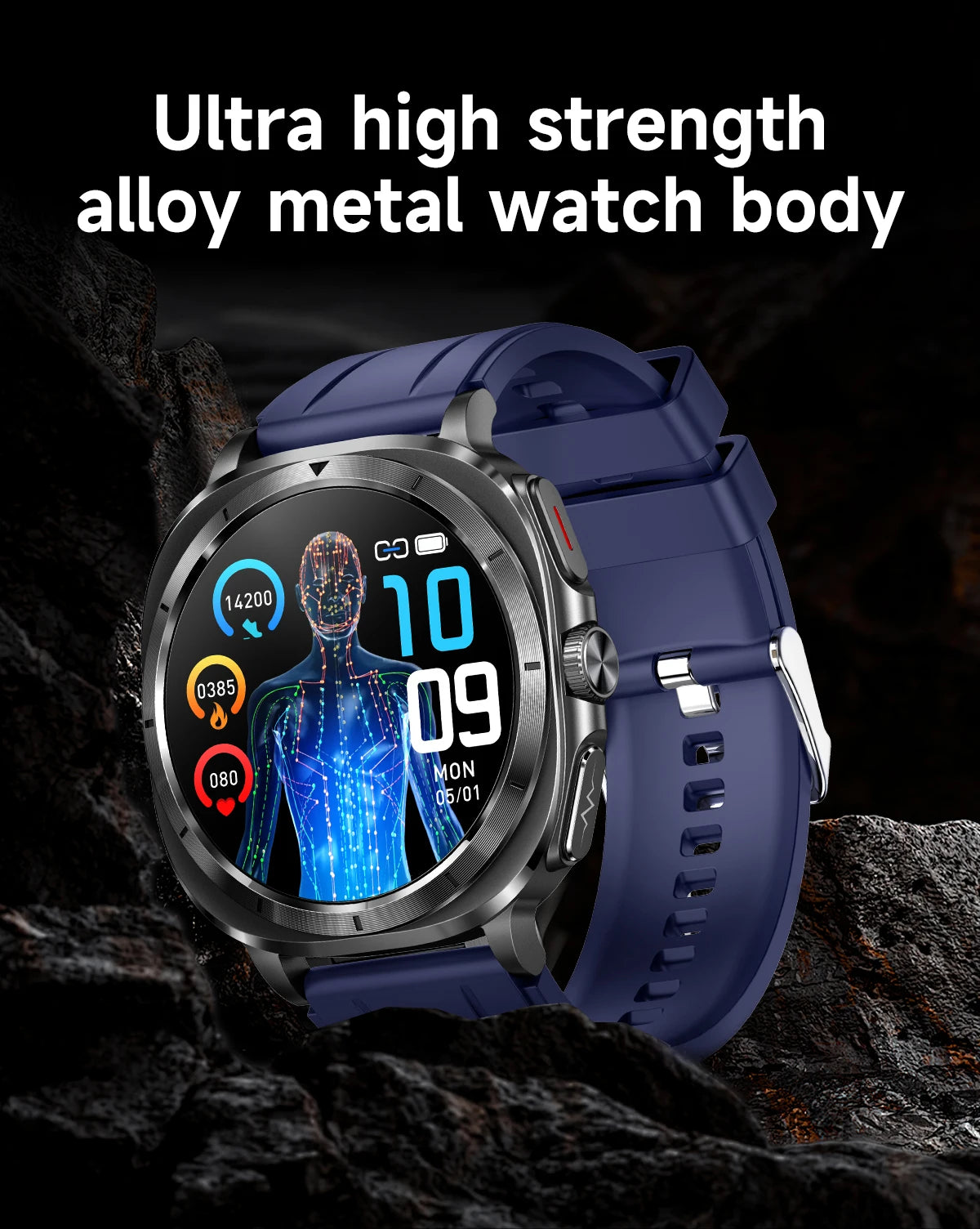 2025 New Precise Blood Lipids Uric Acid Smart Watch Men ECG+PPG Clock Blood pressure Body analysis HD Call NFC Health Smartwatch