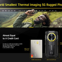 Ulefone Armor Mini 20T Pro 5G  THERMAL BY FLIR® 4.7" Rugged Phone Android 14 Smartphone 256GB ROM Mobile Phone Thermal lmaging