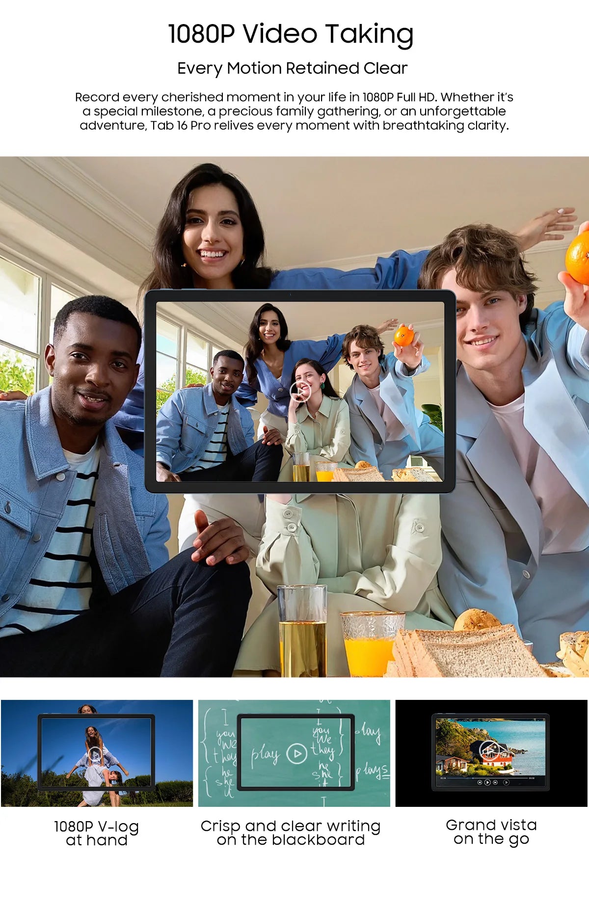 OSCAL Blackview Tab 16 Pro Tablet PC, T616 Octa Core, 11'' FHD+ Display 24GB(8+16) RAM 256GB ROM 7700mAh 4G Android 14 Tablets