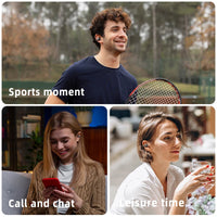 Wireless Headphones  Bluetooth Headset With Mic Handsfree Noise Canceling Earphones Clip Ear Music Sports Gaming Earplug