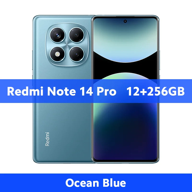 FR Warehouse Xiaomi Redmi Note 14 Pro 4G Smartphone Global Version 5500mAh 6.67" AMOLED MediaTek Helio G100-Ultra 200MP Camera