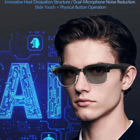 Smart AI Translation Smart Glasses Take Photos Recognizing Objects 4K Camera Bluetooth Music Call Intelligent Recording Glasses