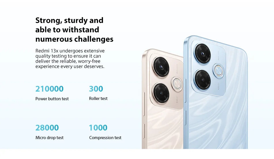 Global Version Xiaomi Redmi 13X Smartphone MTK Helio G91 Ultra 108MP super clear camera 6.79" FHD+ display 33W fast charging