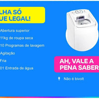 Clothes Washer Electrolux Essential Care LES11 Top Load 11kg 10 Washing Programs-220V