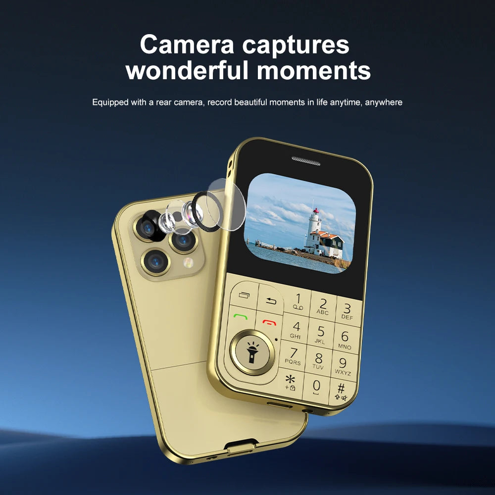 SERVO V9 Small Mobile Phone 2 SIM Cards Magic Voice Speed Dial MP4 Player Rear Camera Flashlight FM Radio 2G GSM Mini Cellphones