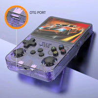 R36S new retro game console 3.5-inch Linux open-source system portable handheld game console with 128GB large memory