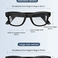 2025 New Smart Glasses 800W HD Camera AI Identification Touch 1080P HD Video Recording Al Voice Wireless Calling Smart Glasses