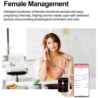 2025 Smart Watch For XIAOMI Women Full Touch Screen BT Call Waterproof Watches Sport Fitness Tracker Health Smartwatch Lady Gift