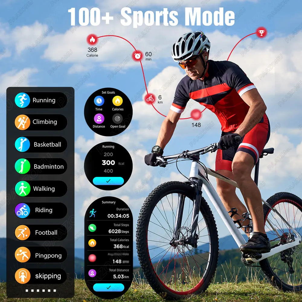 New Smart Watch TWS 2-in-1 Bluetooth Earphones With built-in Speaker HIFI 9D Sound Quality Health Monitor Watch For Android iOS