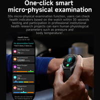 2025 New Precise Blood Lipids Uric Acid Smart Watch Men ECG+PPG Clock Blood pressure Body analysis HD Call NFC Health Smartwatch