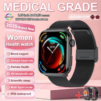 2025 Smart Watch For XIAOMI Women Full Touch Screen BT Call Waterproof Watches Sport Fitness Tracker Health Smartwatch Lady Gift