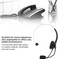 Headset Telephone Monaural Headset Landline Phone Headphone with Microphone for Home Use Auriculares Wired Headset for Handle