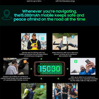 Blackview BV9300 Pro Rugged Phone 6.7'' 120Hz Display 8/12GB 256GB Smartphone With Dual Screen 15080mAh Battery 64MP Cellphone