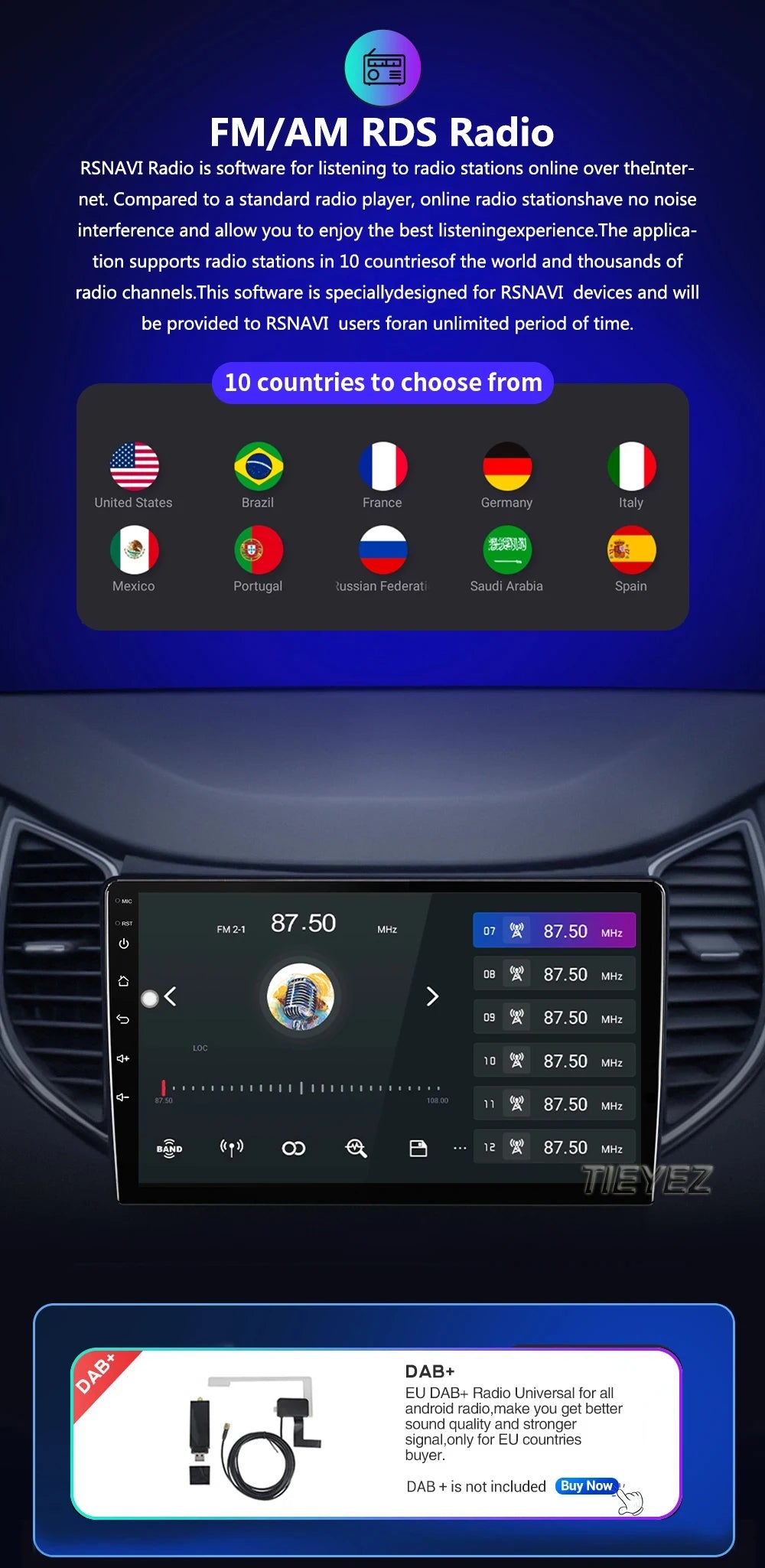 Android 15 Car Radio For Suzuki Swift 2003 - 2006 2007 2008 2009 2010 Multimedia Player Stereo Carplay AUTO Head Unit WIFI 4G BT