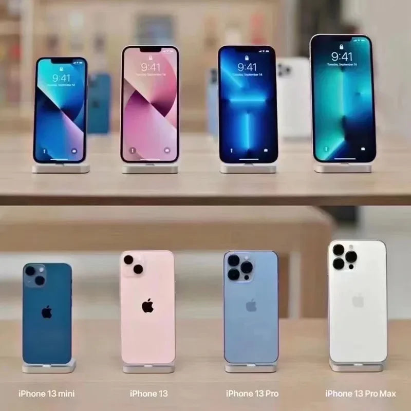 Original Unlocked iPhone 13 Pro Max 6.7" Super Retina OLED 128GB 256GB ROM 6GB RAM A15 IOS Face ID NFC 5G LTE Mobile Phone