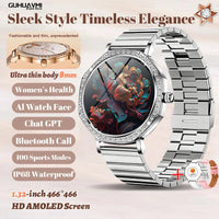 New Women SmartWatch AMOLED Screen Men Watches Bluetooth Call Sport Womens Physical Health IP68 Lady Smart Watch For Android IOS