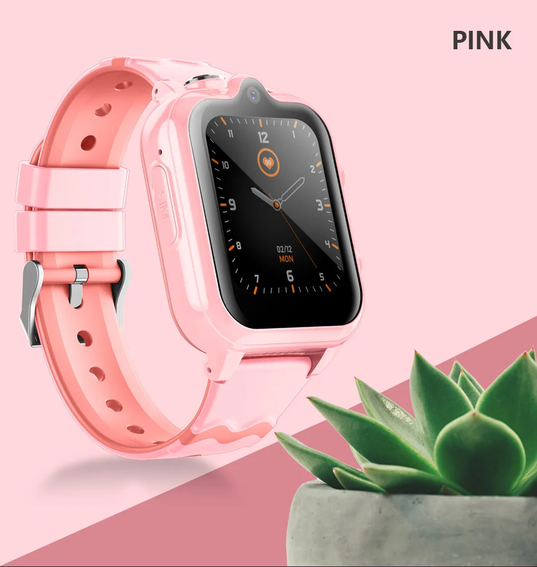 D35 4G Kids Smart Watch Video SIM ROM 8GB Call Phone Watch Monitor GPS SOS Location Monitor  Children Boy Girl Smartwatch Gifts