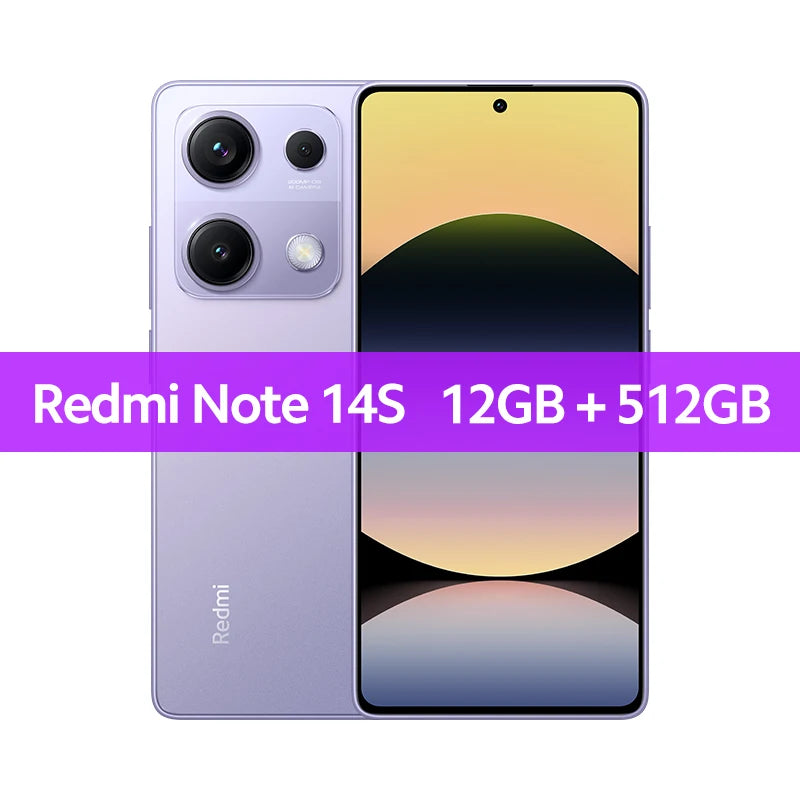 Global Version Redmi note 14S MediaTek Helio G99-Ultra 200MP+8MP+2MP triple camera 6.67" AMOLED display 67W HyperCharge