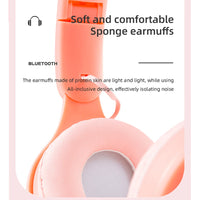 Kids Headphones  Wireless Bluetooth Earphones Stereo Foldable Helmets Gaming Headsets Over-ear Headphones for Android ios Music