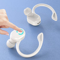 Bluetooth 5.2 Business Wireless Headphone Ear-Hook Mini HIFI Bass Noise Cancelling Earphone With Mic Sport Game Headset