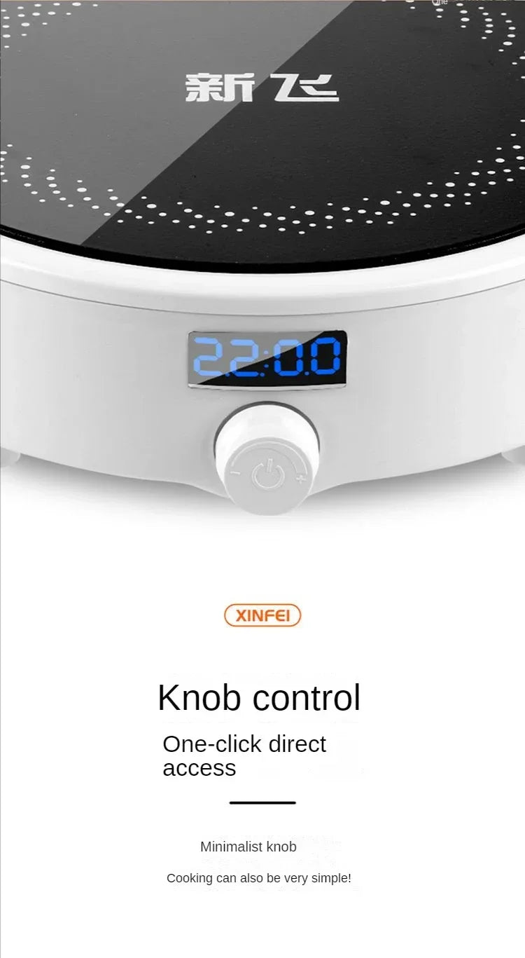 Electric Induction Cooker Boiler Waterproof Stir-Fry Cooking Plate Intelligent Hot Pot Stove Cooktop Burner Cooking Machine