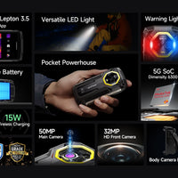 Ulefone Armor Mini 20T Pro 5G  THERMAL BY FLIR® 4.7" Rugged Phone Android 14 Smartphone 256GB ROM Mobile Phone Thermal lmaging