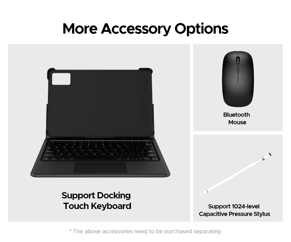 DOOGEE T40 Android Tablet 14 11 ''IPS 2.5K 8GB RAM 512GB ROM Helio G99 8580mAh 18W Charge Face Unlock 7.6mm ultra-thin Tablet