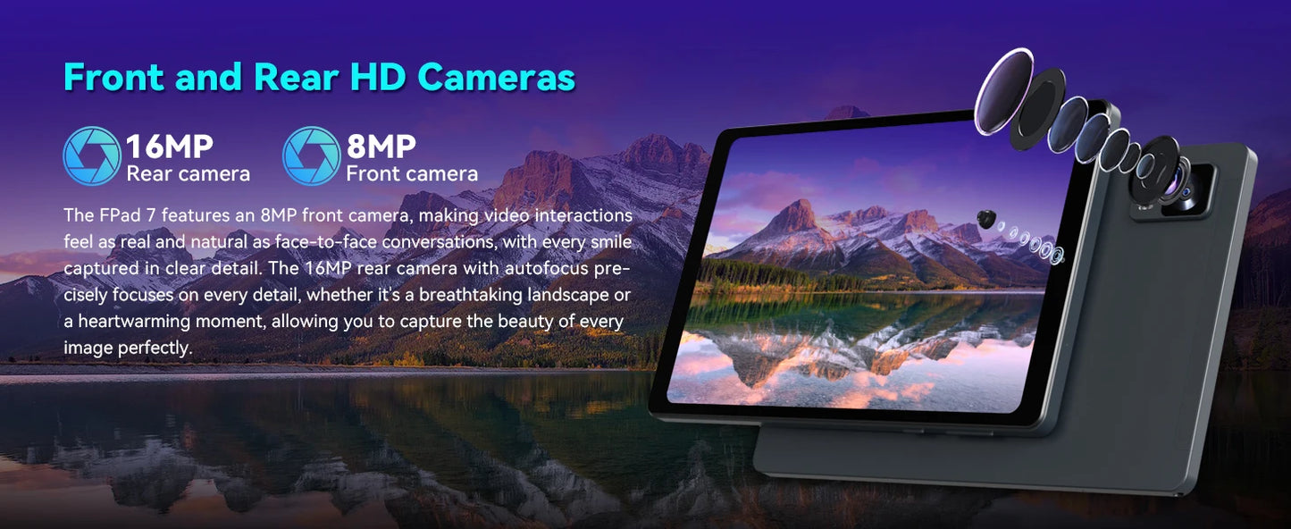 Headwolf FPad7 8.4inch Tablet Android14 MTK Dimensity 7050 CPU 2560x1600 IPS/16GB+256GB/6500mAh/ 4G LTE Tablets