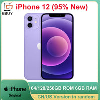 Original iPhone 12 5G Mobile Cell Phone 6.1'' 64/128/256GB IOS A14 Bionic HexaCore 12MP Face ID Unlocked 95% New Cellphone