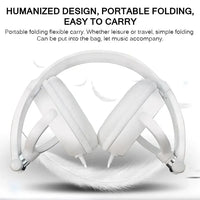Wired Headphones 3 5mm Bass Stereo Foldable With Microphone Adjustable Headphones Suitable For Pc Mp3 Mobile Headphones