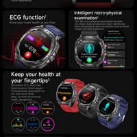 2025 New Precise Blood Lipids Uric Acid Smart Watch Men ECG+PPG Clock Blood pressure Body analysis HD Call NFC Health Smartwatch