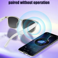 GS03 Smart Glasses for Men BT Sunglasses Earphone Outdoor Sports UV400 Polarized Anti Blue Light Lens IPX5 Intelligent Glass