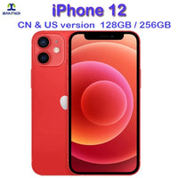 Unlocked iPhone 12 CellPhone 128GB/256GB ROM 4G RAM Original 6.1" OLED Screen A14 Bionic 12MP 95% New Smartphone