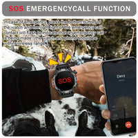 SENBONO Smart Watch Men With Lighting Compass Sport Fitness Tracker IP68 Waterproof Bluetooth Call Smartwatch For Android IOS