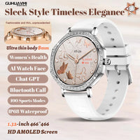 New Women SmartWatch AMOLED Screen Men Watches Bluetooth Call Sport Womens Physical Health IP68 Lady Smart Watch For Android IOS