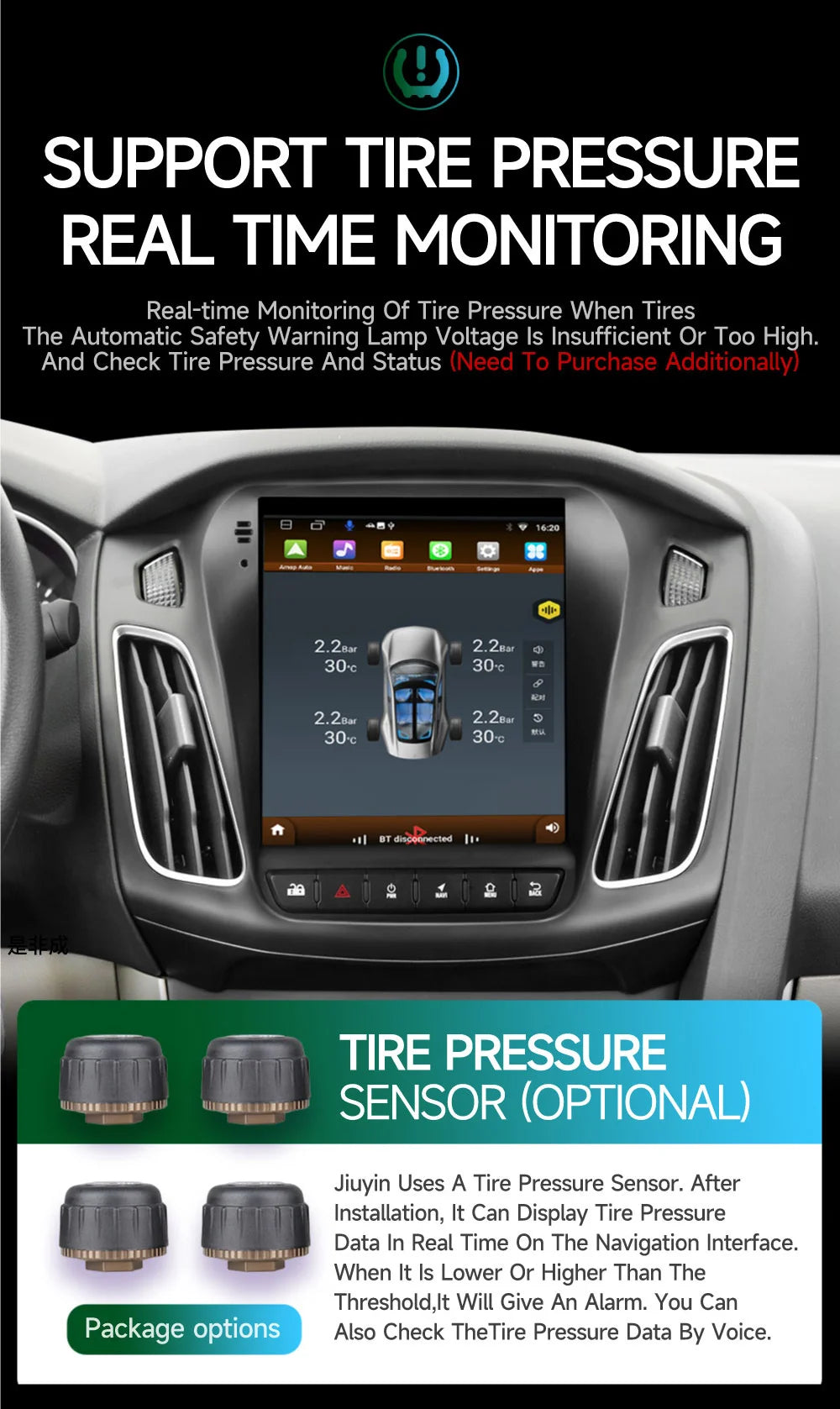 Android 13 Car Radio for Ford Focus Mk3 2011-2017 Multimedia Player 2Din Navigation Carplay Head Unit Stereo 9.7" Speakers Audio