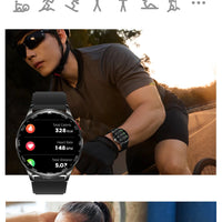 New Smart Watch TWS 2-in-1 Bluetooth Earphones With built-in Speaker HIFI 9D Sound Quality Health Monitor Watch For Android iOS